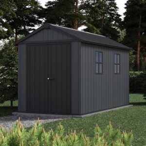 7'5 x 11' Keter Newton Plus Grey Plastic Garden Shed (2.30m x 3.50m)
