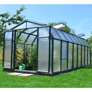 8 x 16 Palram Canopia Rion Hobby Gardener Large Green Greenhouse (2.66m x 5.16m)
