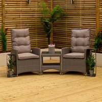 Bracken Outdoors Dakota Duo Recliner Chair Set with Side Table