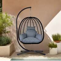Bracken Outdoors Lindos Rope Folding Hanging Egg Chair
