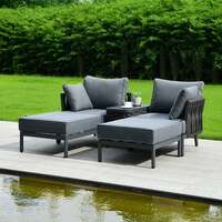 Bracken Outdoors Maldives Rope Sunbed and Sofa Garden Furniture Set, Late February 2026