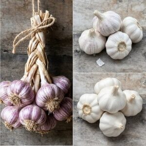 Garlic 'The French' collection for autumn planting