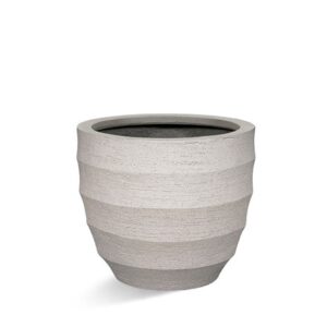 Rippled egg pot - sand