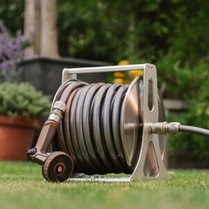 The metal hose reel set